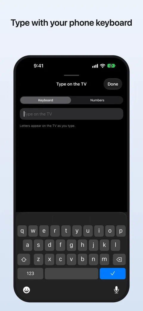 Screenshot: Type with your phone keyboard